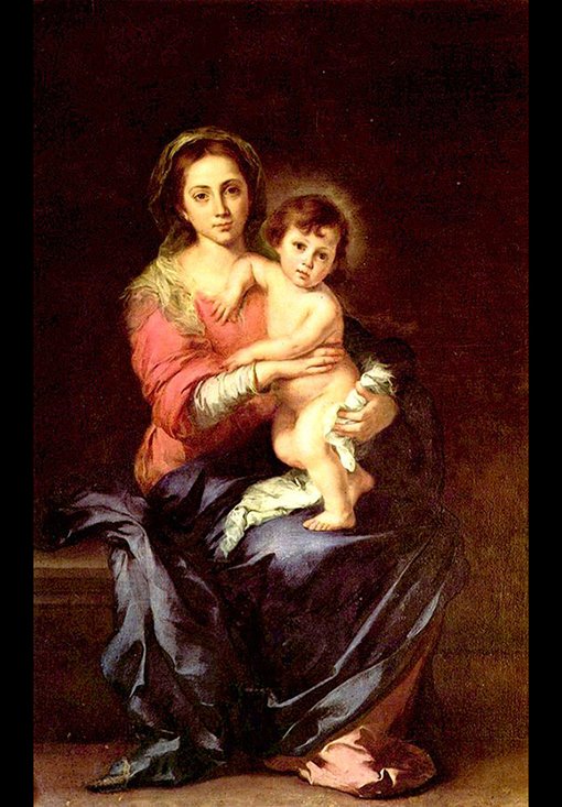 バルトロメ・エステバン・ムリーリョ『聖母子』1650-1660年頃 ピッティ