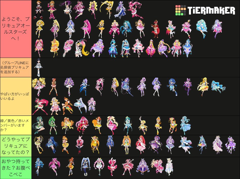 歴代プリキュアたちが「名探偵プリキュア」に会えたら最初に言うこと

（妄想）