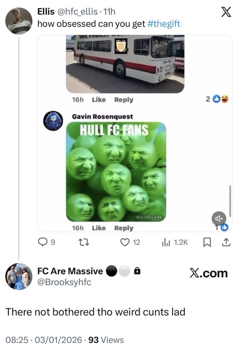 WithoutMajor's tweet image. Zero and I mean ZERO self awareness the thicko

You’ve got to laugh haven’t you the saddest weirdest bloke of them all 😂