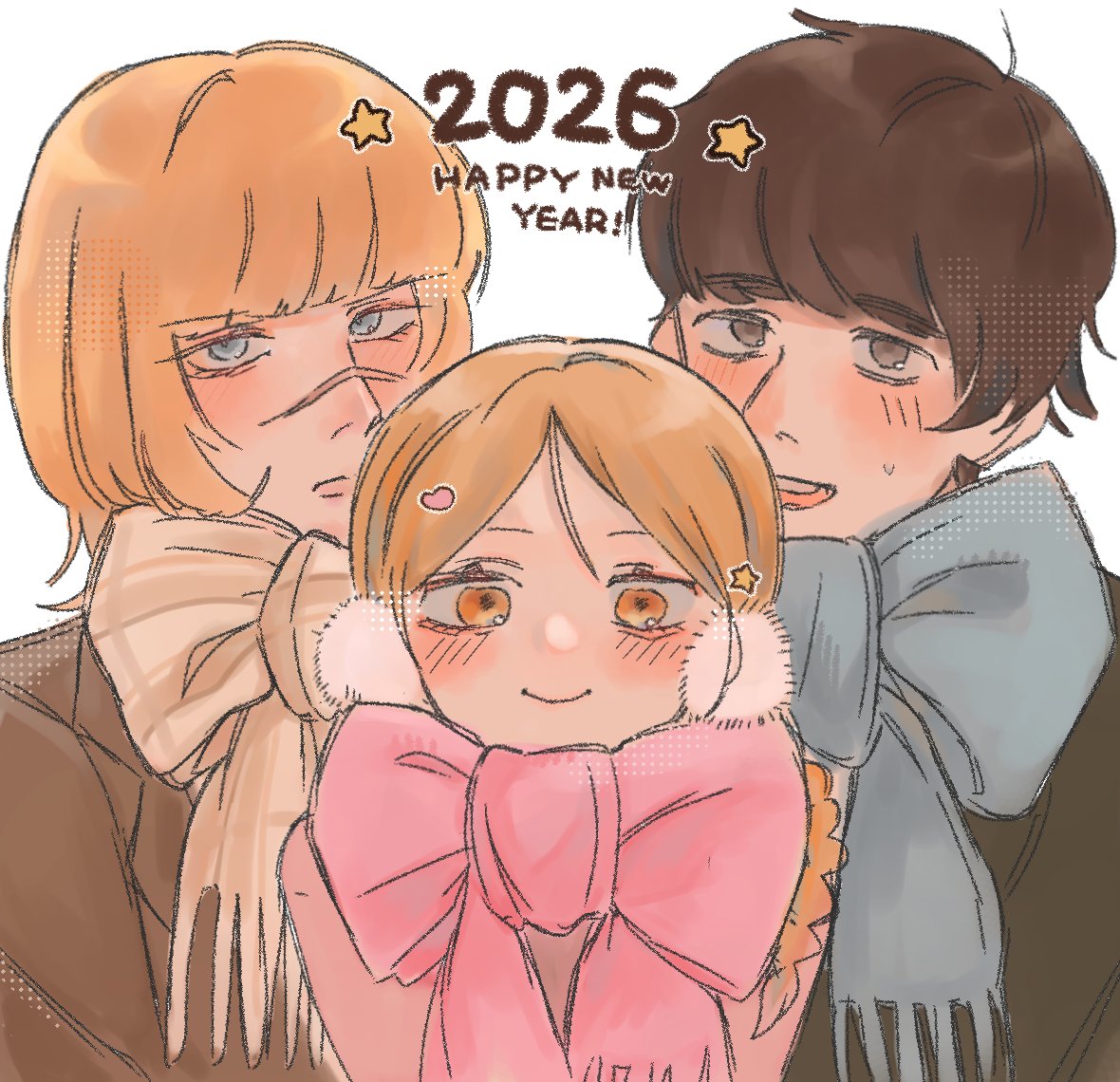 遅ばせながらあけおめ絵です！
リボンマフラーつけたオバヨちゃん