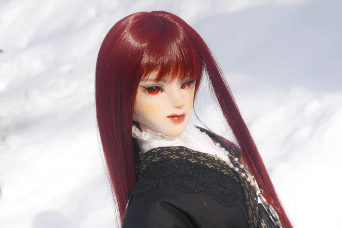 ギルと雪撮影してきたっ 真っ白〜〜!!