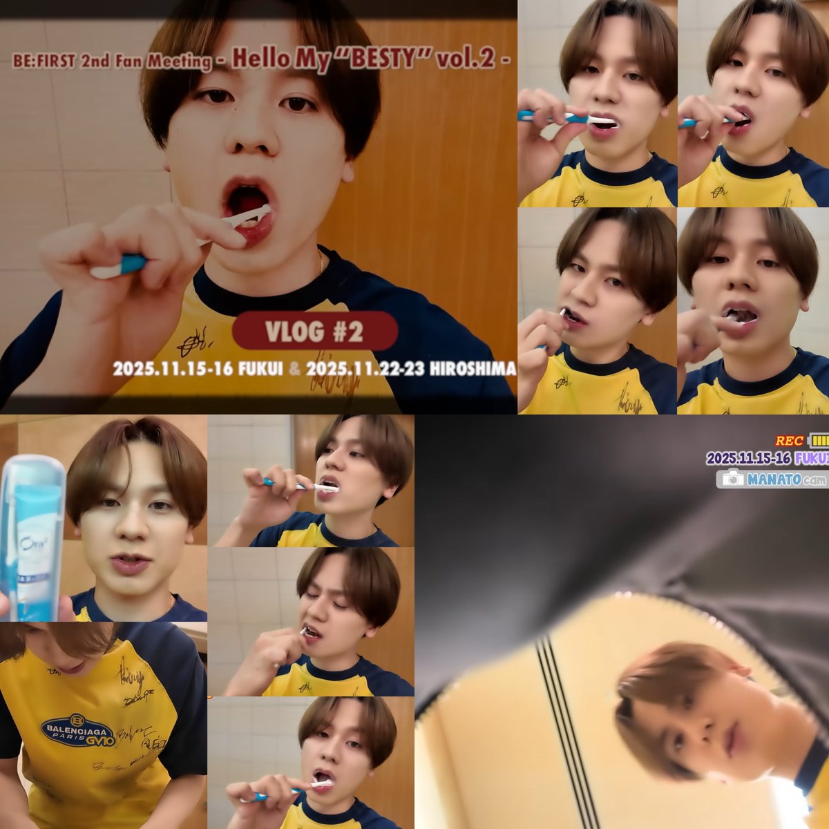 バックの中目線からの歯磨き🪥笑 こ、ここから進めない