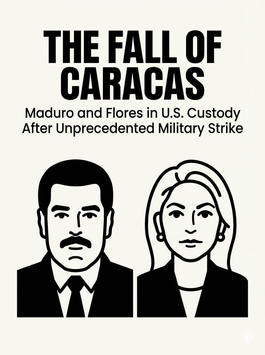 The Fall of Caracas: Maduro and Flores in U.S. Custody After Unprecedented Military Strike