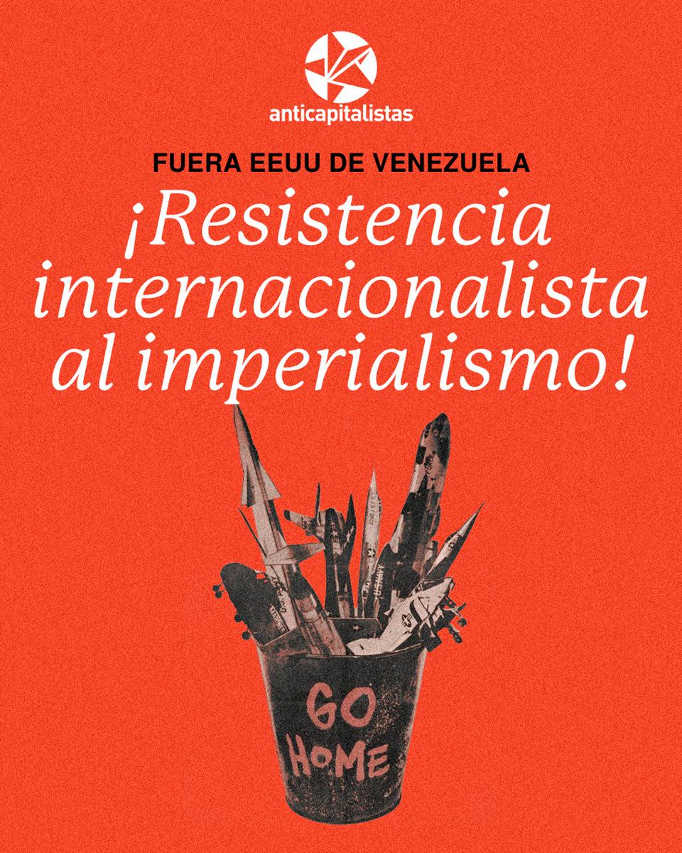 🔴 Estados Unidos ha bombardeado Venezuela y secuestrado a Maduro. 

Estamos ante un ataque imperialista gravísimo: llamamos a la resistencia internacionalista. 

¡Solidaridad con el pueblo venezolano!