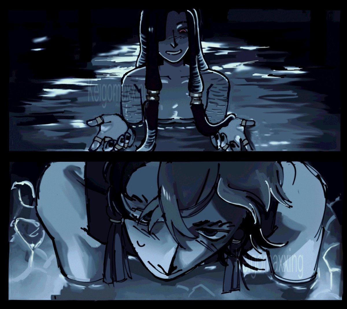 Keigomaxxing's tweet image. Get out of that water it's probably pollutated as fuckk!! 😭

#janka I guess