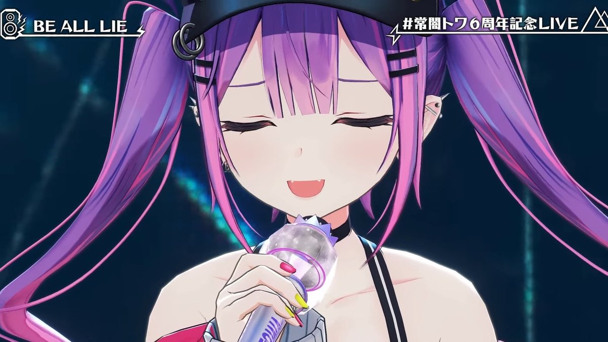 暗黒トワ Shes so cool.. #常闇トワ6周年記念LIVE