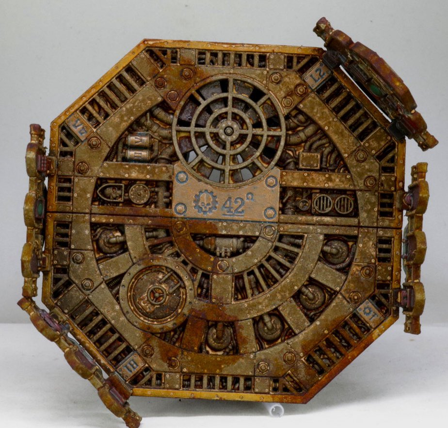 Krazy_Doug's tweet photo. Finished up a Ferratonic Furnace. More to come…..
#WarhammerComunity #PaintingWarhammer #Terrain #Scenery #GamesWorkshop #GW #Warhammer #Warhammer40000 #40K #Mechanicum #Tournament https://t.co/RW655MwLfr