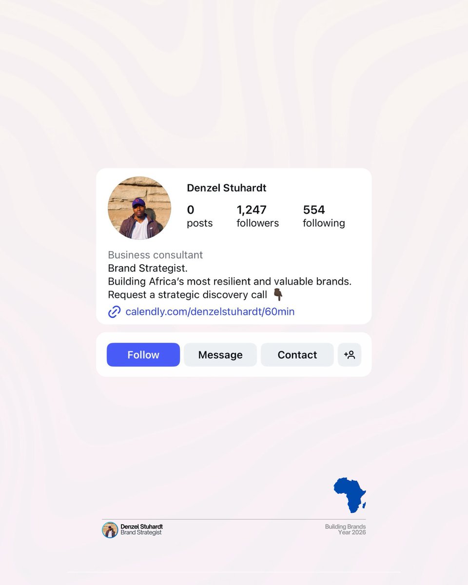If you’re building something meant to last, you’re in the right place.

I’m Denzel Stuhardt, I work with founders and leaders to turn businesses into resilient, high-value brands across Zimbabwe &amp; Africa.

This page is about brand strategy, growth &amp; positioning— not trends/noise.