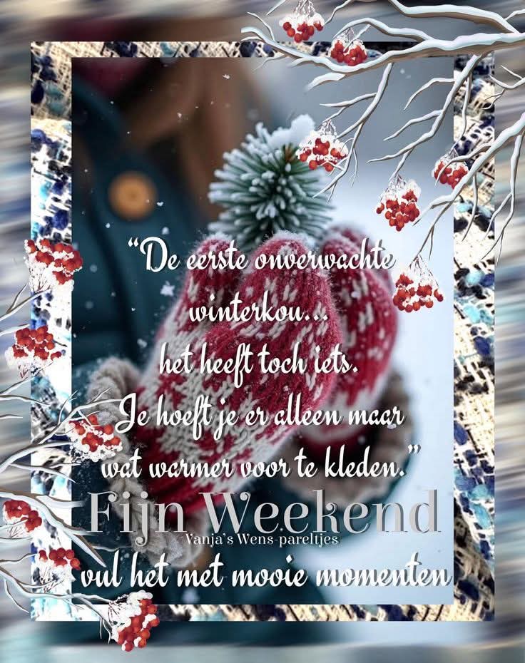 Goedemorgen allemaal hagel en onweer hier maar dat mag de pret niet drukken, maak er een mooie dag van🙋🏽‍♀️☕️😘🍀⛈️❄️