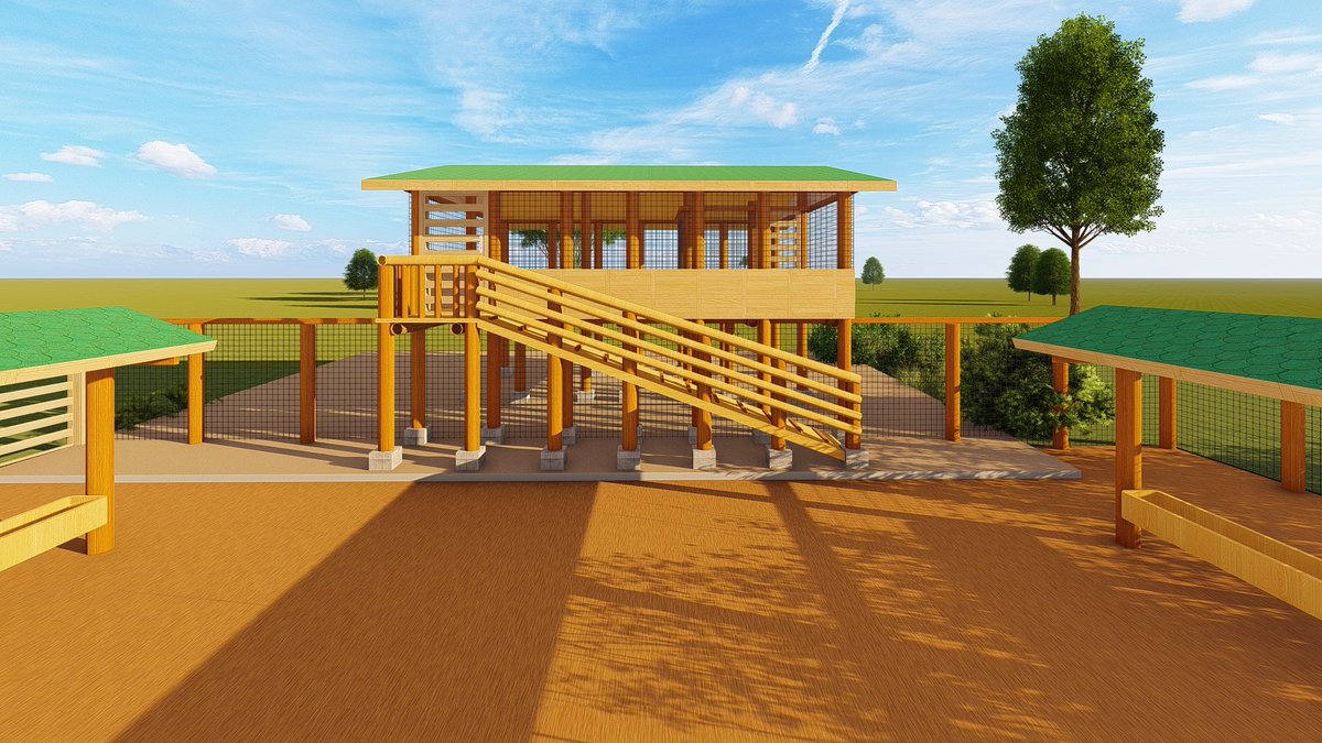 OfKimd's tweet photo. 50 Goats/sheep design plan- zero grazing;
includes a shed (with indoor feeders), and an enclosed outdoor exercise yard equipped with outdoor feeders, drinkers, and a spray crush, occupying a land area of 3250 square feet (0.07461 acres).

https://t.co/9qANvhQfE9
#farming https://t.co/0RX49MJHuC