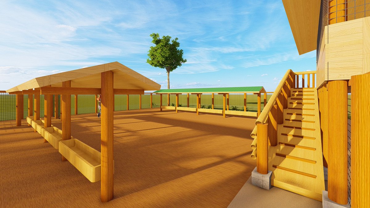 OfKimd's tweet photo. 50 Goats/sheep design plan- zero grazing;
includes a shed (with indoor feeders), and an enclosed outdoor exercise yard equipped with outdoor feeders, drinkers, and a spray crush, occupying a land area of 3250 square feet (0.07461 acres).

https://t.co/9qANvhQfE9
#farming https://t.co/0RX49MJHuC