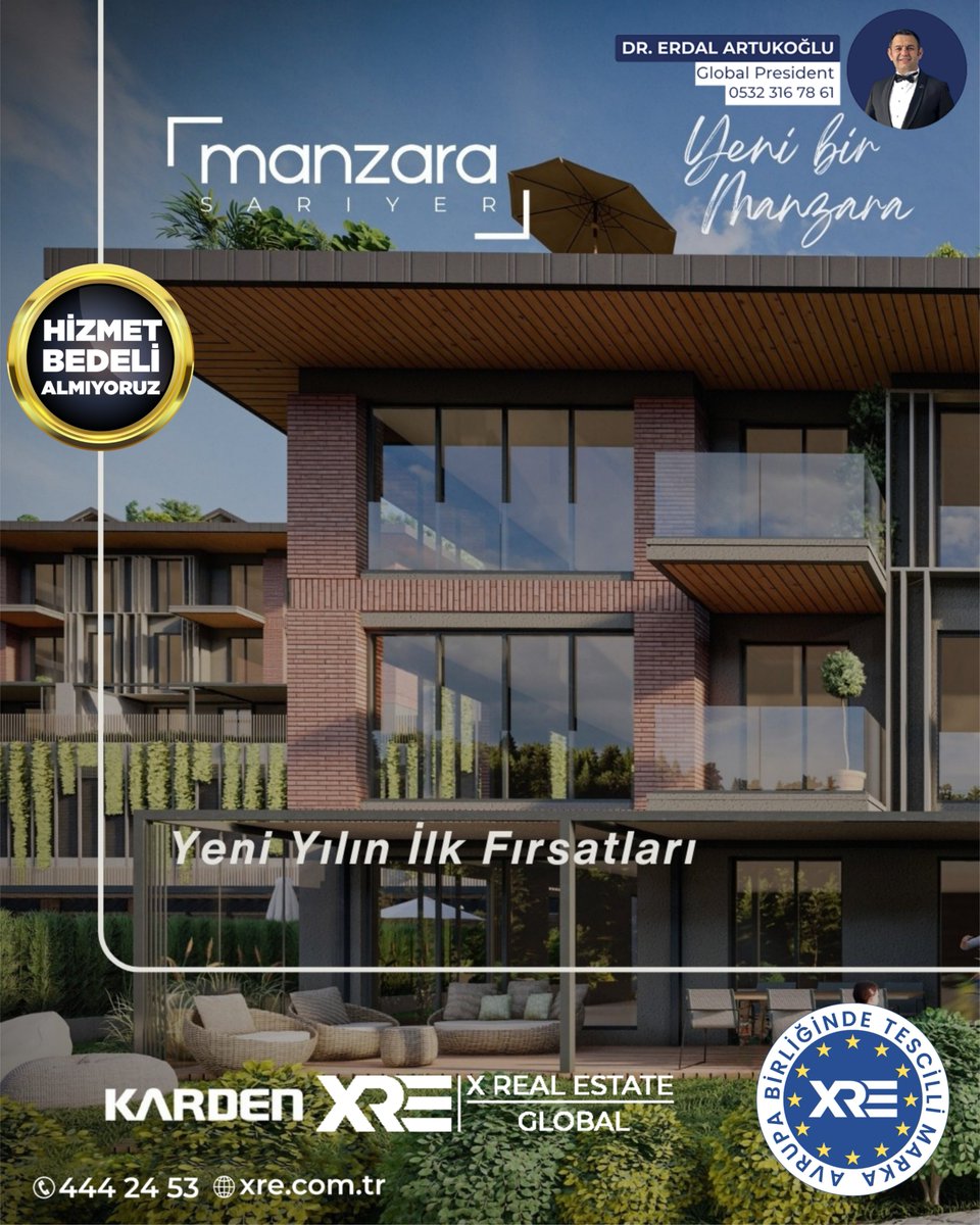 Yeni yıl, doğru bir başlangıçla anlam kazanır.
Karden Manzara Sarıyer’de sınırlı sayıdaki özel konutlar için yeni yıl fırsatları başladı.

Eşsiz manzara, seçkin mimari ve ayrıcalıklı yaşam standartlarının buluştuğu bu projede yerinizi şimdi alın.

Kampanya, sınırlı sayıdaki