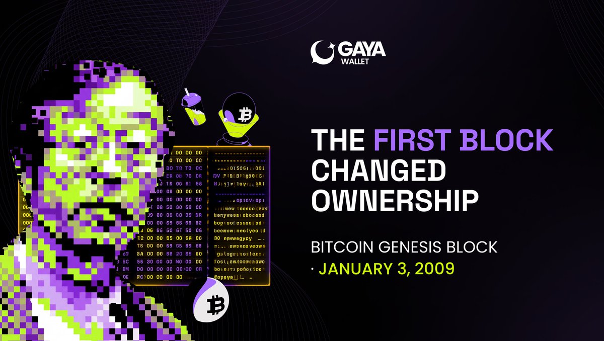 The first block changed ownership.

January 3, 2009
Self-custody was born.
Your keys. Your assets. ⛓️🔐