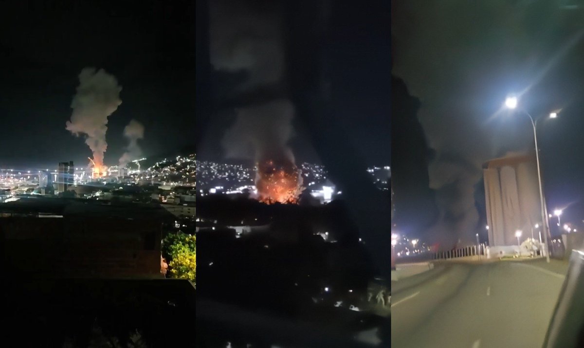 Aderly's tweet photo. 📷 #LOÚLTIMO #URGENTE | Fuertes expl0s1ones en Caracas, Venezuela. Lugares bajo ataque:

- Fuerte Tiuna
- La Carlota
- Base Aérea de Aragua
- La Guaira
- Aeropuerto de Higuerote
- Maiquetía
- Valencia
- Nueva Esparta
- Puerto de Caracas
- Islas Margarita https://t.co/CP5cjyfPkc