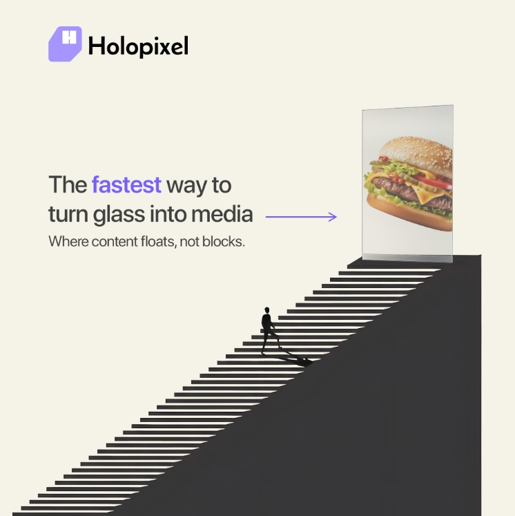 holopixel_in's tweet photo. Fastest way to turn glass into dynamic display. ⚡️
Where content enhances space instead of blocking it. ✨️
That’s how modern communication should look.
#Holopixel #TransparentLEDDisplay #SmartDisplays #VisualInnovation #FutureReady https://t.co/BZG5xm1KKM