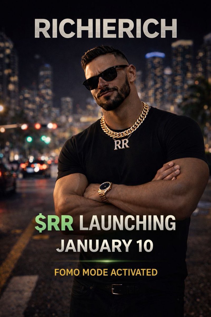 Random_guy35x's tweet image. GM 
Crypto is loud 🗣️
Richie Rich isn’t 🤫💼
quiet wealth.
$RR 🗓️ January 10
Don't miss it💪🔥