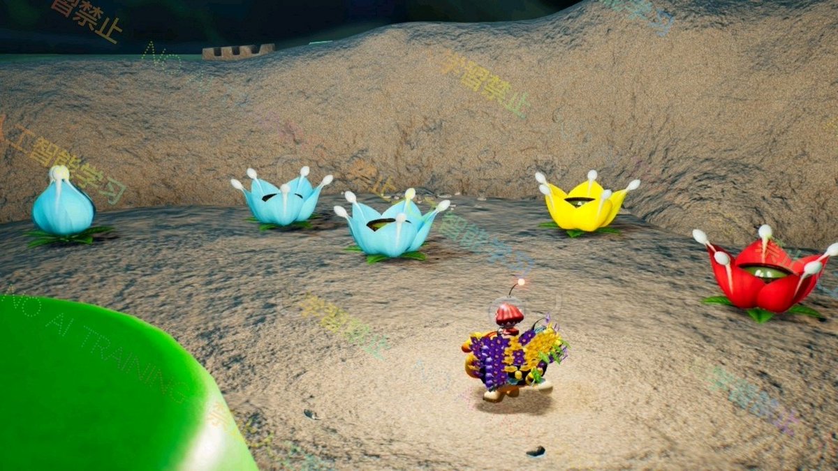 1月1日のNintendo to dayのピクミン全種類集合を再現したくて王の穴で