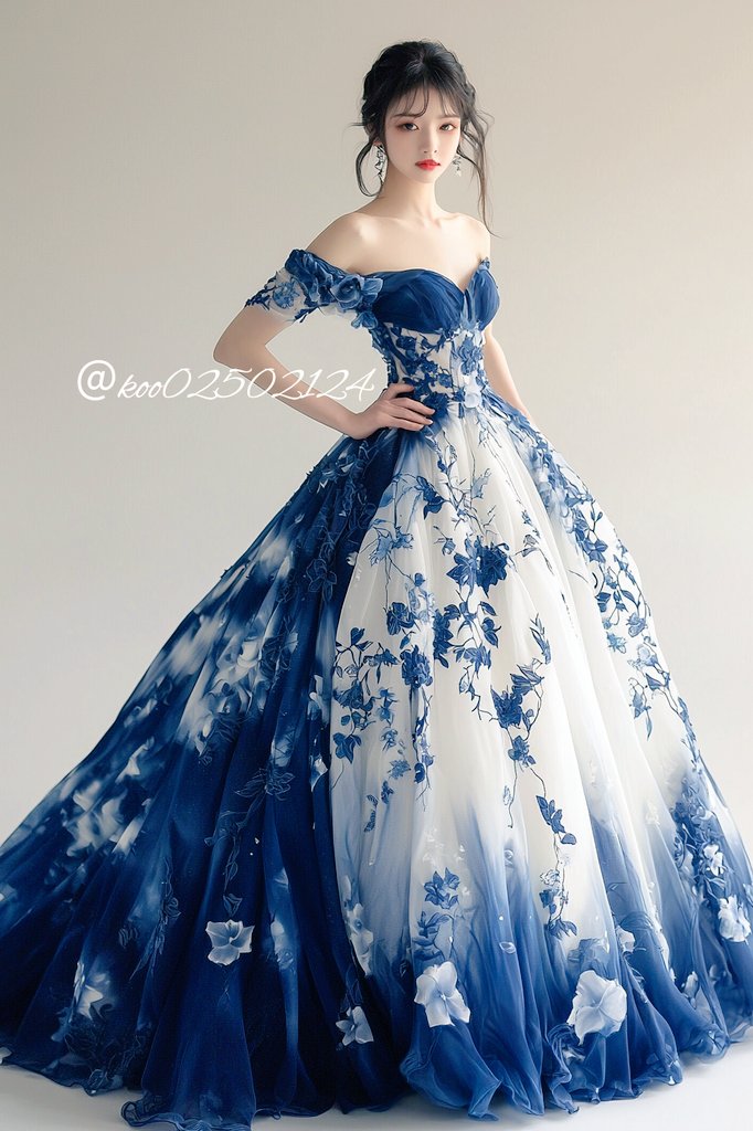 青磁器色のドレス やはりこういう青には白が映えますね