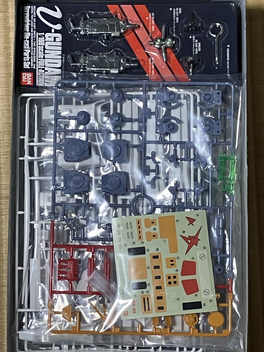 相場より高額になってしまいましたが 先日落札した旧キット1/100νが