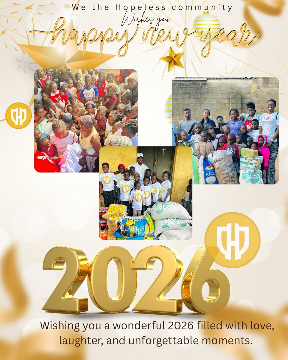 We say a big farewell to 2025 and we're grateful to God for the opportunity to impact hopeless lives in 2025, we shall do more this year, God willing.

Happy new year 🎉