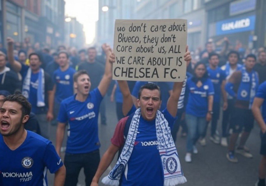 We don't care about Blueco 
They don't care about us 
All we care about is is Chelsea Fc 💙