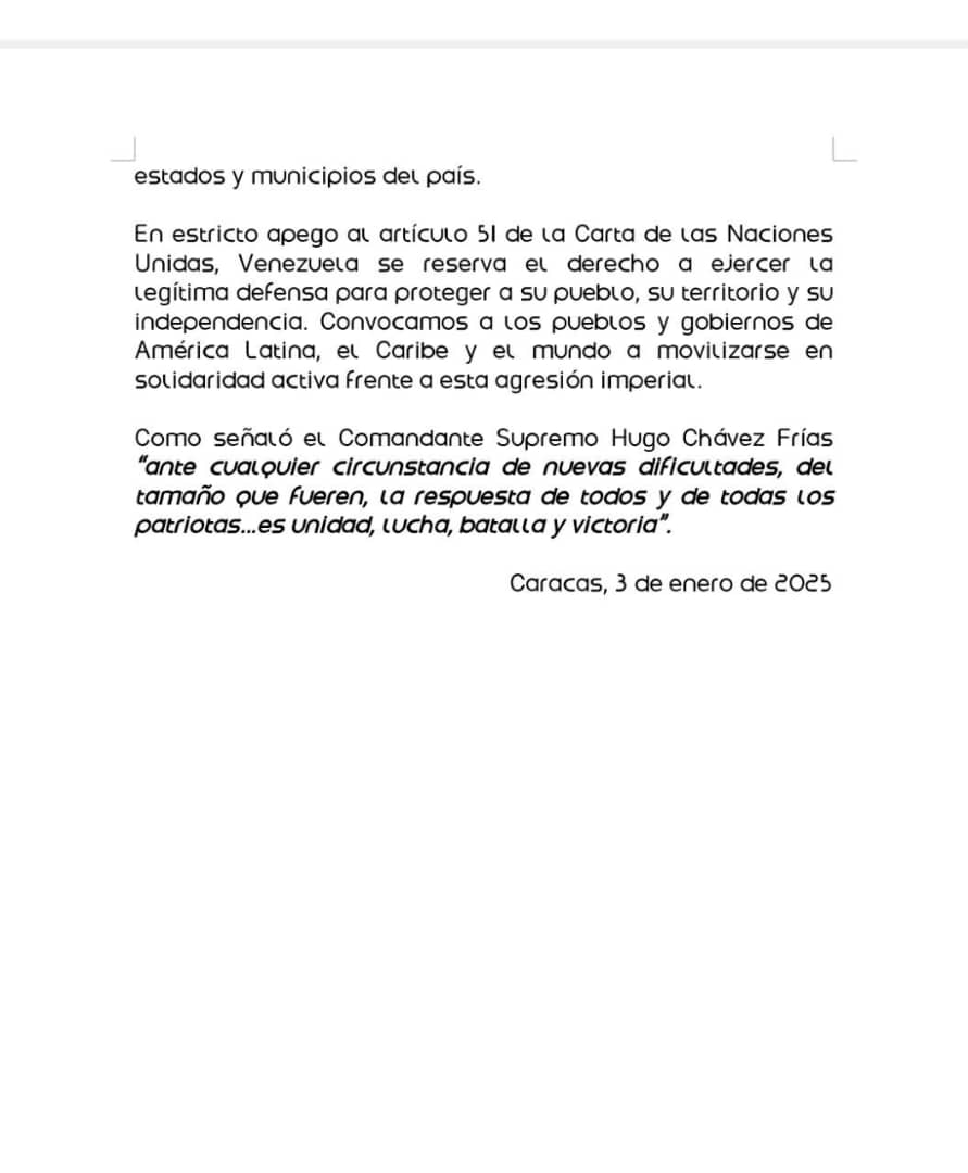 eldiario's tweet image. #3Ene | Jorge Rodríguez declaró el Estado de Conmoción Exterior en todo el territorio nacional tras las explosiones registradas durante la madrugada de este sábado en varias partes del país.

Amplía información aquí.
eldiario.com