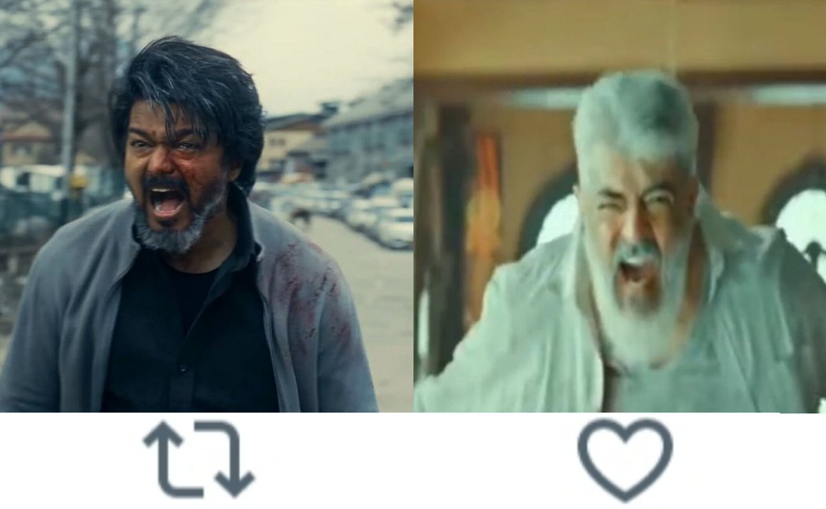 TOlMovies's tweet photo. Who's Roaring Like A Lion ?

      🔃@ActorVijay           ❤️#AjithKumar https://t.co/GtpUPeykx1