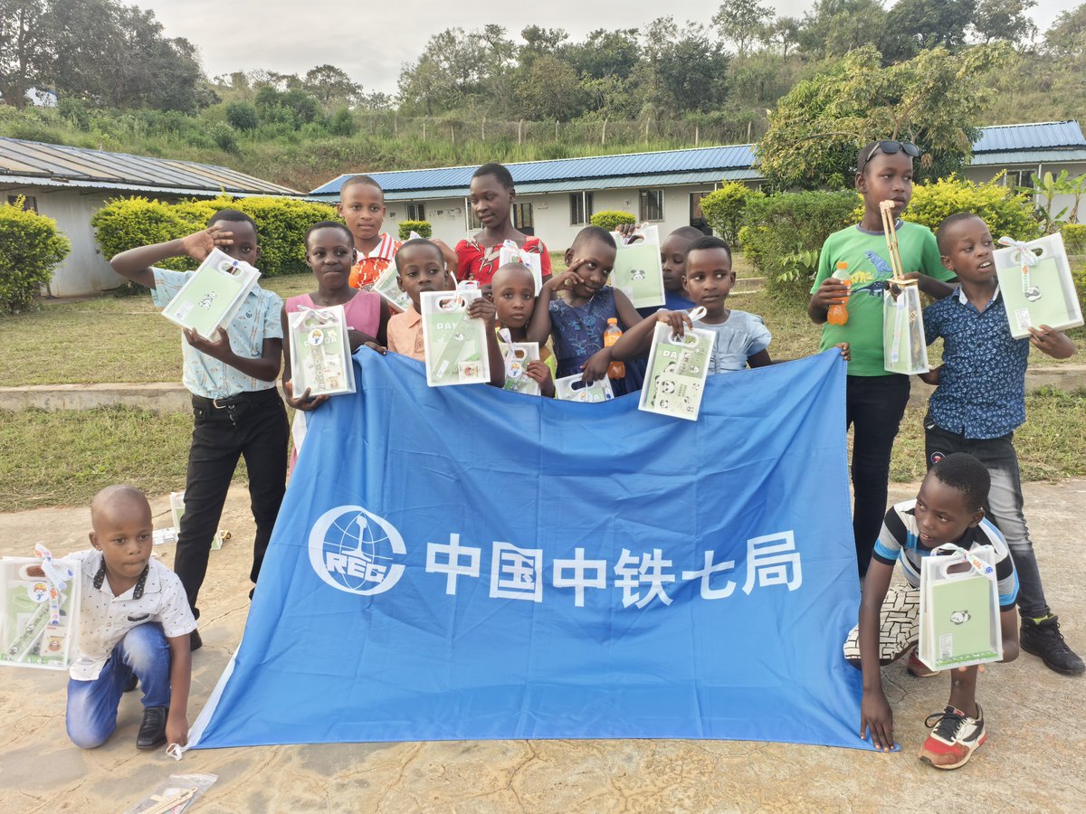 CRSGUganda's tweet photo. CRSG Uganda opens site to kids for New Year! 
Children visited the oil road project camp, learned safety, how asphalt plant works, enjoyed science crafts , puzzles &amp; tug-of-war. A fun day sparking interest in engineering and bonding with the community.  #NewYear2026 @CRECofficial https://t.co/RNZoyzBnQa