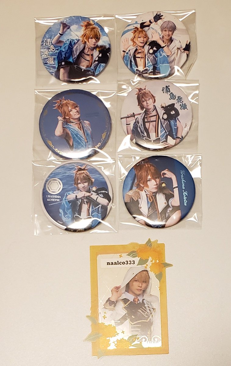 譲渡】ミュージカル刀剣乱舞 刀ミュ 缶バッジ 浦島虎徹 求:画像セット