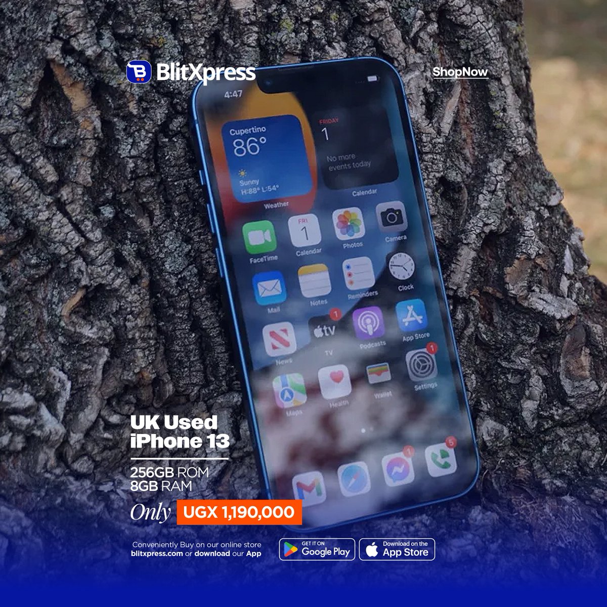 blit_xpress's tweet image. iPhone 13 (256GB) — UK Used, Grade AAA ✨
Top condition, serious performance — only UGX 1,190,000.
Grab it now 👉 blitxpress.com #XpressDeals #iPhone13
