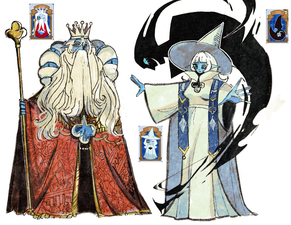 charvoschitoil's tweet image. Some smilk designs based on the tarot cards in game