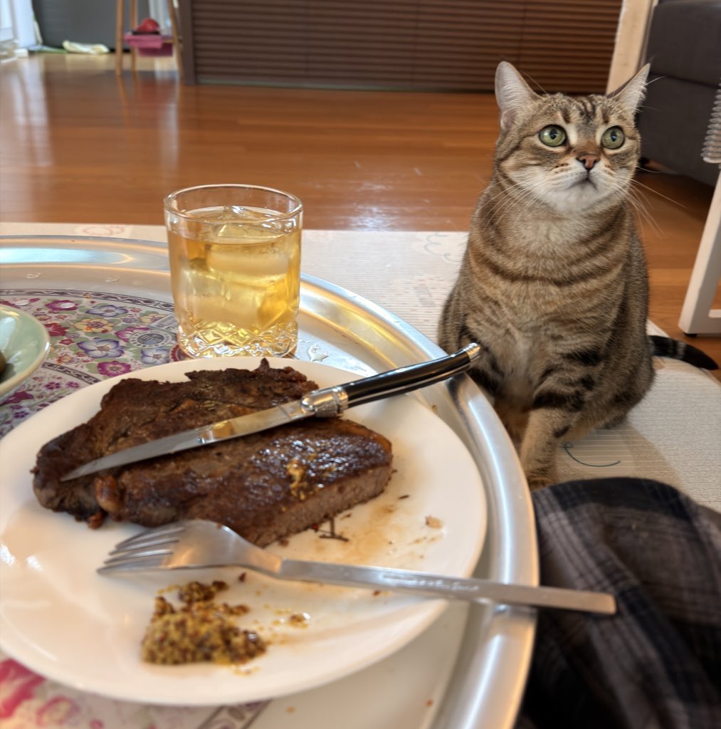 자기는 밥 다 먹고 아빠는 밥 못먹게 하는 딸래미