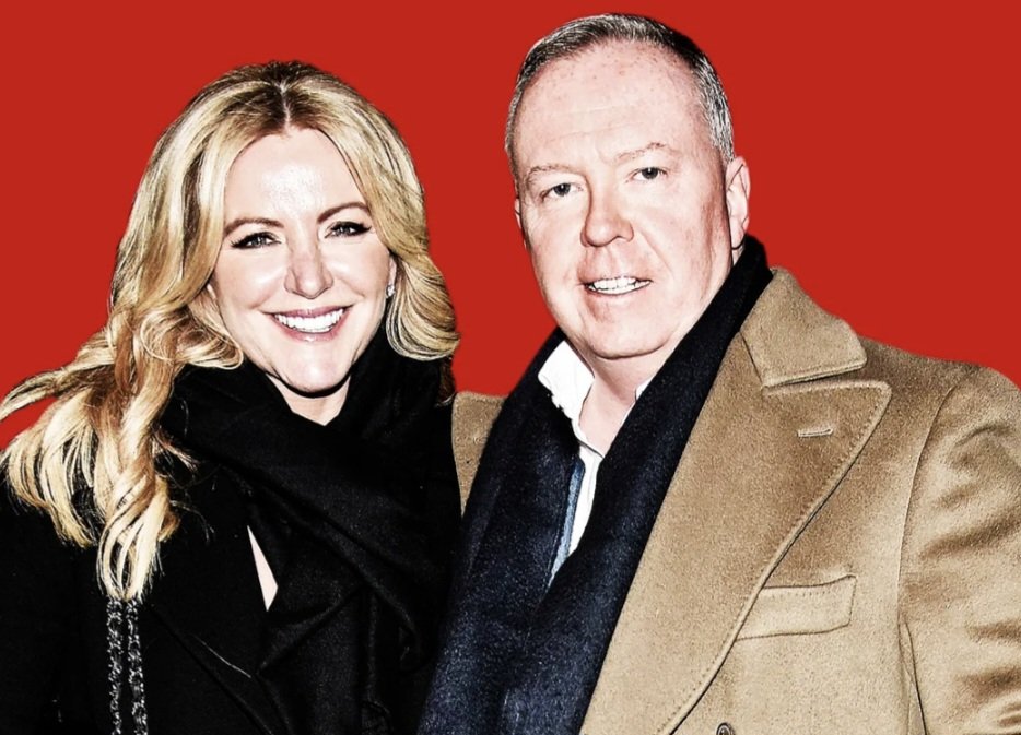 Tush27J's tweet image. Michelle Mone &amp;amp; Doug Barrowman. More front than an M&amp;amp;S support bra. Owe taxpayers £148 Mn. 

Allowed to keep £15k pw rental income from London pad. 

Anyone else of lesser means, owing alot less would have their ass flung in jail and an attachment of earnings order.
#BBCBreakfast