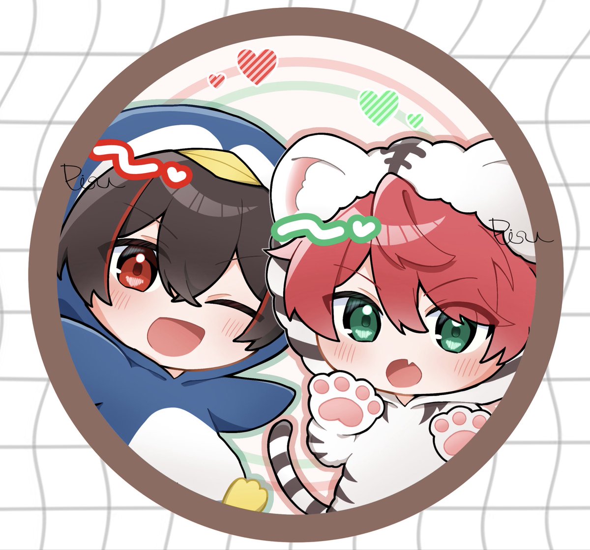 🍗🐧🦖🐱 #からぴち #ぴちあーと #ゆあんくん #じゃぱぱ