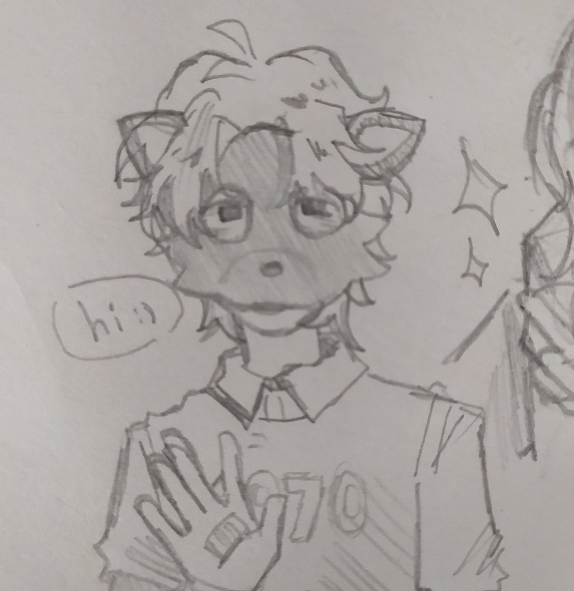 notmikosonic's tweet image. Vanessa and Michael doodles while I can't draw on my phone