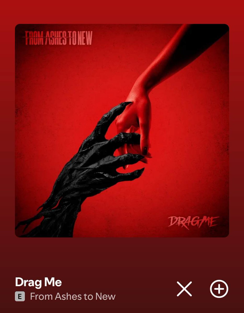 FROM ASHES TO NEW estrenando trabajito, recién sacado del horno en diciembre 👀

DRAG ME

open.spotify.com/track/459NVRkY…