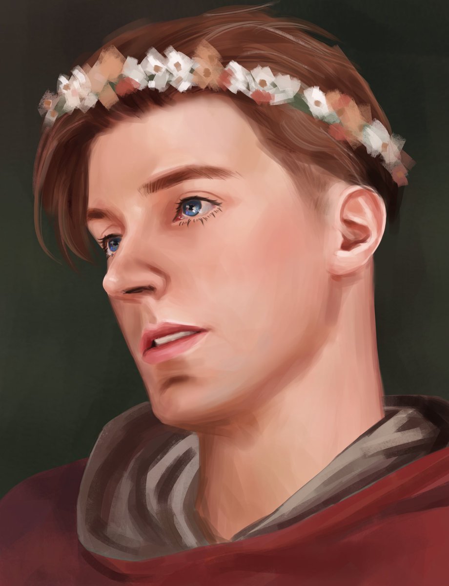 My health has improved a bit😉 I redraw this one which I drew a few months ago
I miss you Hans🥰
#kcd2