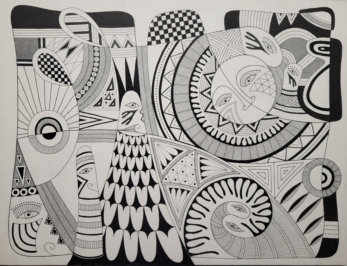 lottaskimo's tweet image. Encre de Chine sur papier.
31cm x 41cm. 2025
#dessin #drawing