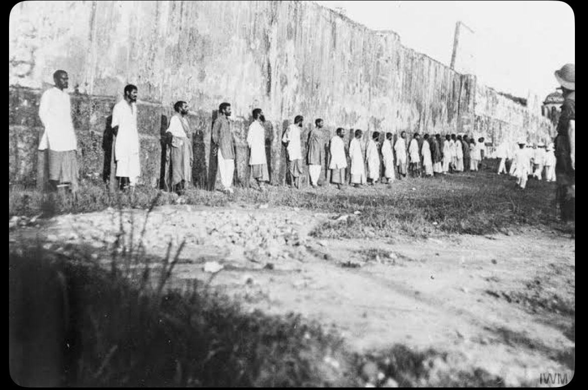 OathofAbdul's tweet image. In 1915 CE, Indian Muslims were executed by the British army for refusing to fight against the Ottoman Empire.