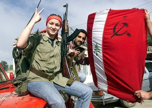 ultras_antifaa's tweet photo. A communist woman guerrilla who took part in the fight against Israel in southern Lebanon. https://t.co/KbmF94hA6O