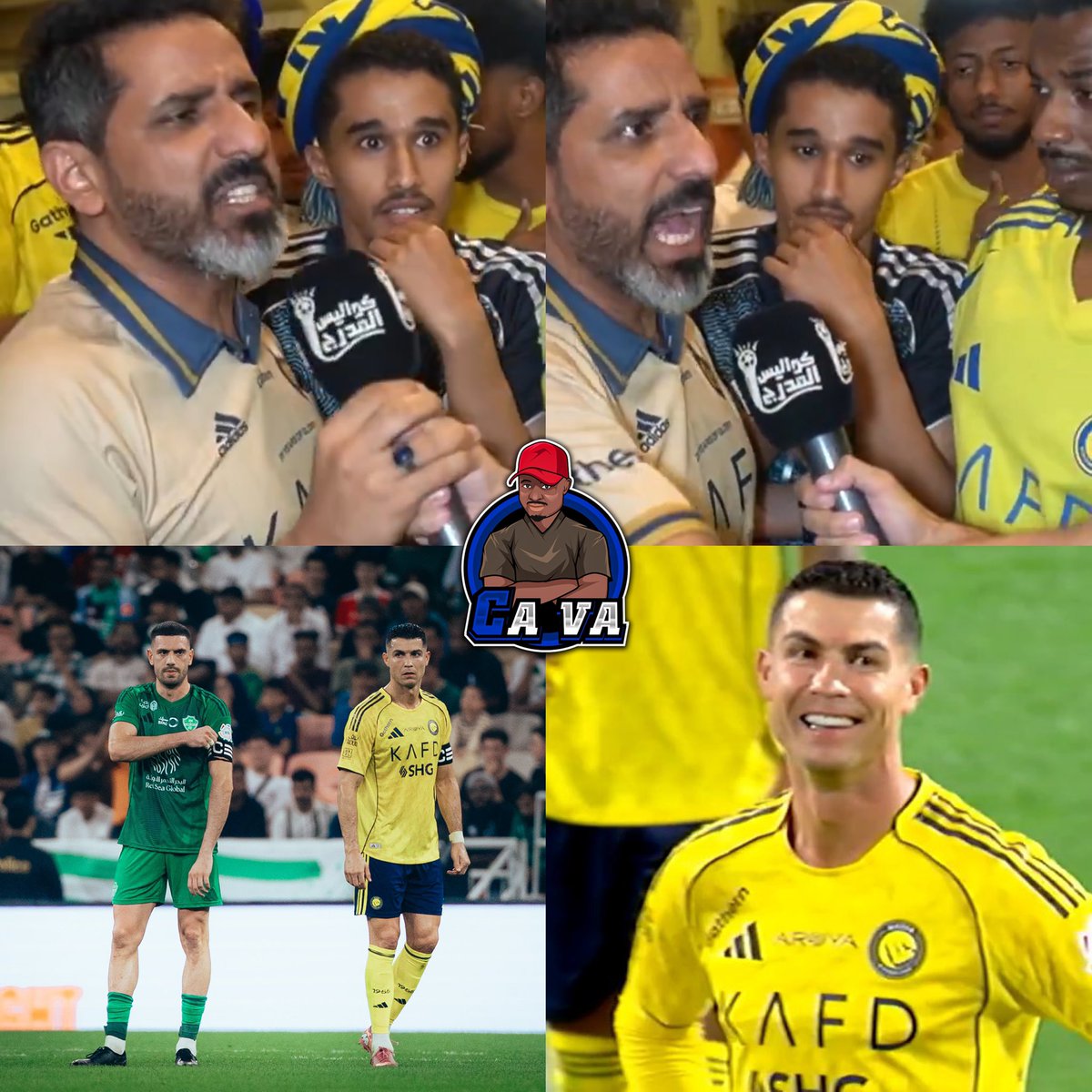 🚨🗣️A furious Al Nassr fan last night after the loss :

“We are tired of this embarrassment every season. They say we have the best player(Ronaldo) but when it matters most he puts his tail between his legs like a scared little puppy. Al-Nassr isn’t worthy of winning the league