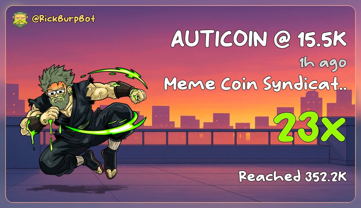 Alexanderdegens's tweet photo. π #AUTICOIN Market Cap is flying!
Already X23 from my call π β not the final top!
π CA: GmcHBociFnbaqSZDt9oae648HWsHKPbUT5DFqdXCpump
π Join:https://t.co/ntxJIByY8r
β³ Hold tight β the next big pump is coming!
#Solana #SOL #memecoin #dogwifhat #PEPE https://t.co/xY6O9h4udv
