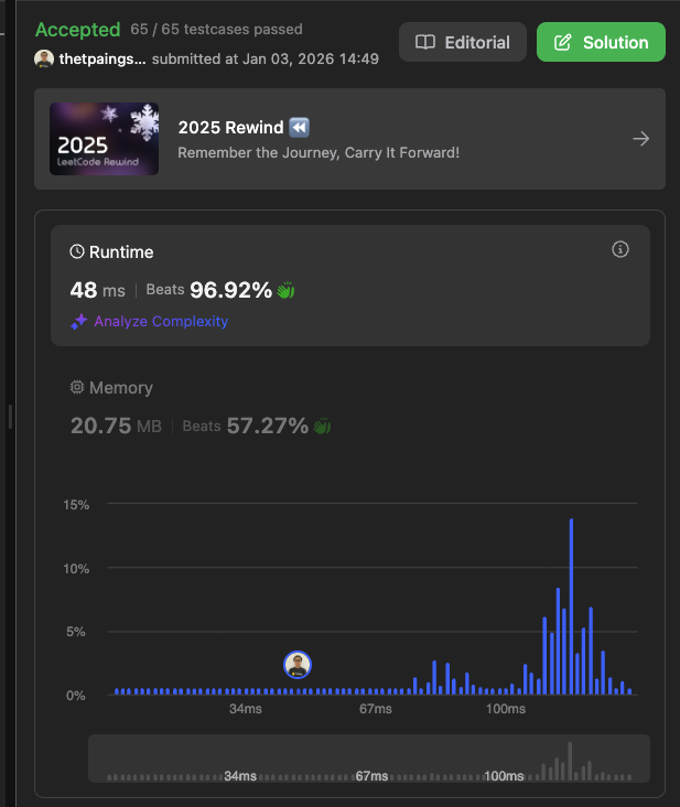 Problem #33 is in the bag!      
Practicing Python on LeetCode. Onward to the next challenge!    
⏭️ leetcode.com/problems/conta…
#PythonDev #LeetCodeProgress