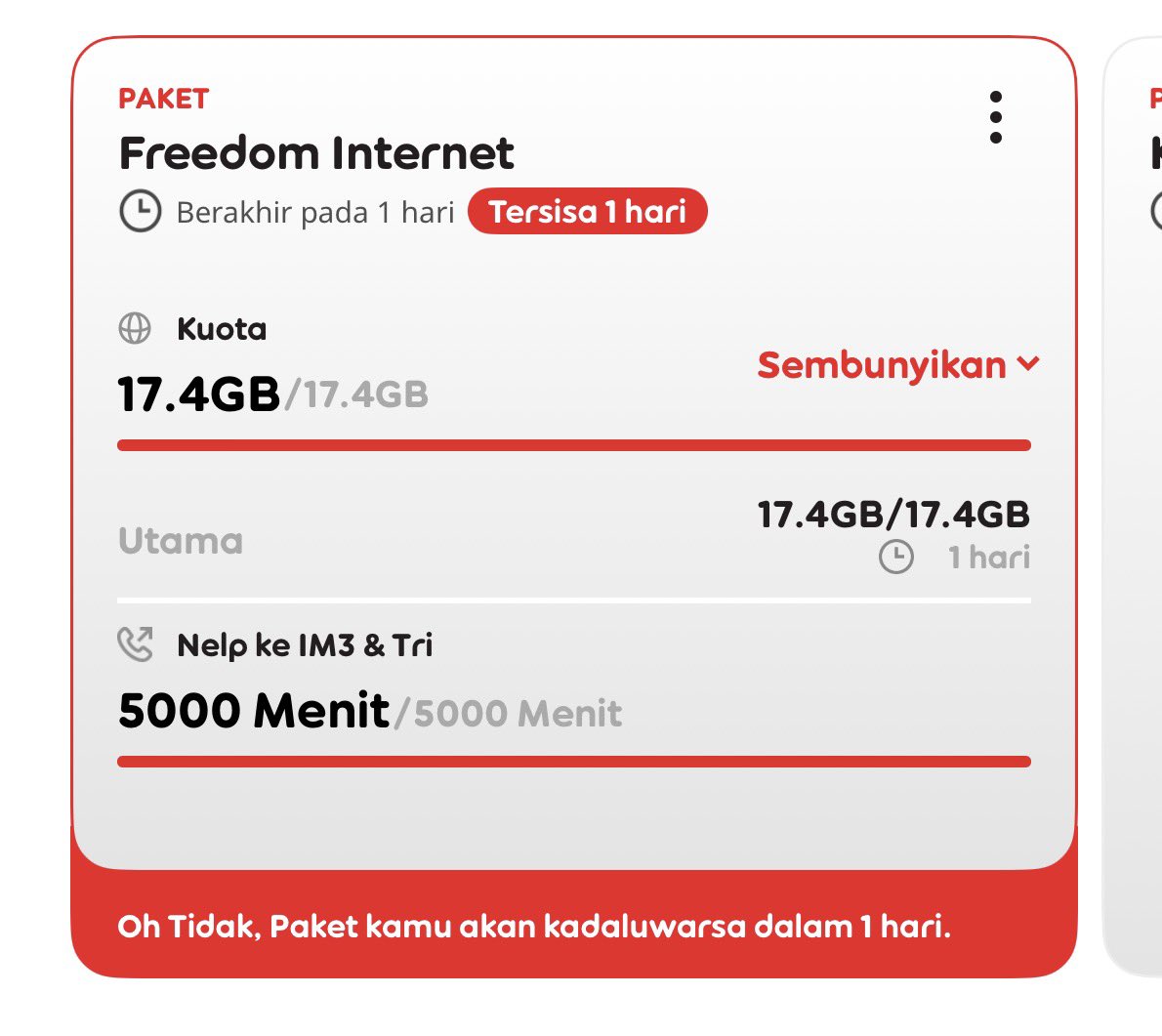 Bayangin aja sisa 17 GB dan harus hangus karena besok sudah kedaluwarsa??? 

Semoga tuntutan ini menang pls 😩😩😩