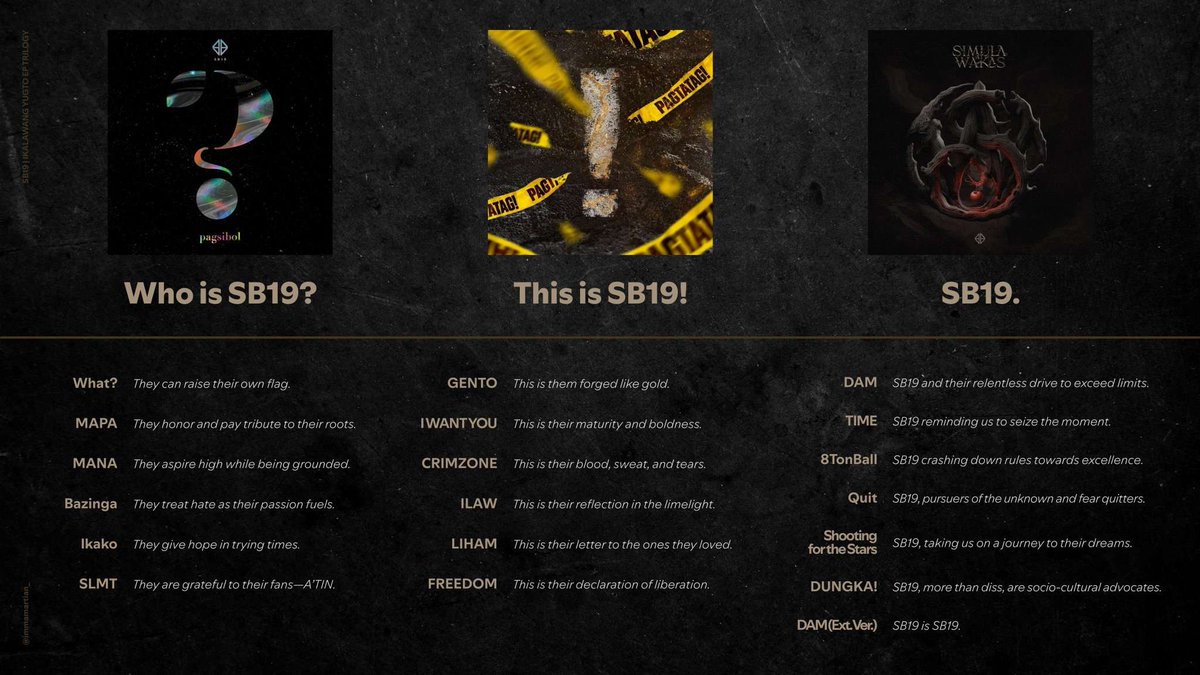 jjs_banoobs's tweet image. Yung trilogy na sobrang tagal nilang inisip at kinonceptualize, naexecute nila ng sobrang ganda, at ngayon, nasa dulo na tayo ng ikalawang yugto.

This only proves that art cannot be rushed. It took years, but here we are.

Always proud of you, SB19 💙