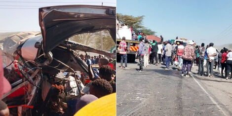 Kenya_Digest's tweet image. Black sartuday as several people are feared dead following a horrific morning crash at Kikopey, Gilgil, along the Nairobi–Nakuru Highway.

The accident involved a 14-seater matatu and a trailer, reportedly after the truck suffered brake failure. Rescue operations are ongoing as…
