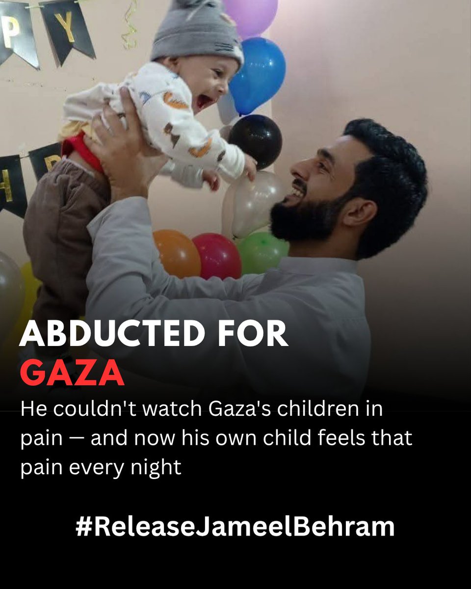 Muhammad_Owaiis's tweet photo. 93 days have gone and Jameel's son has still not embraced his father's embrace, heard his voice, or seen his face.

Is this the price a family must pay for speaking up for Palestine?

 #ReleaseJameelBehram https://t.co/B2T0rYkY2d