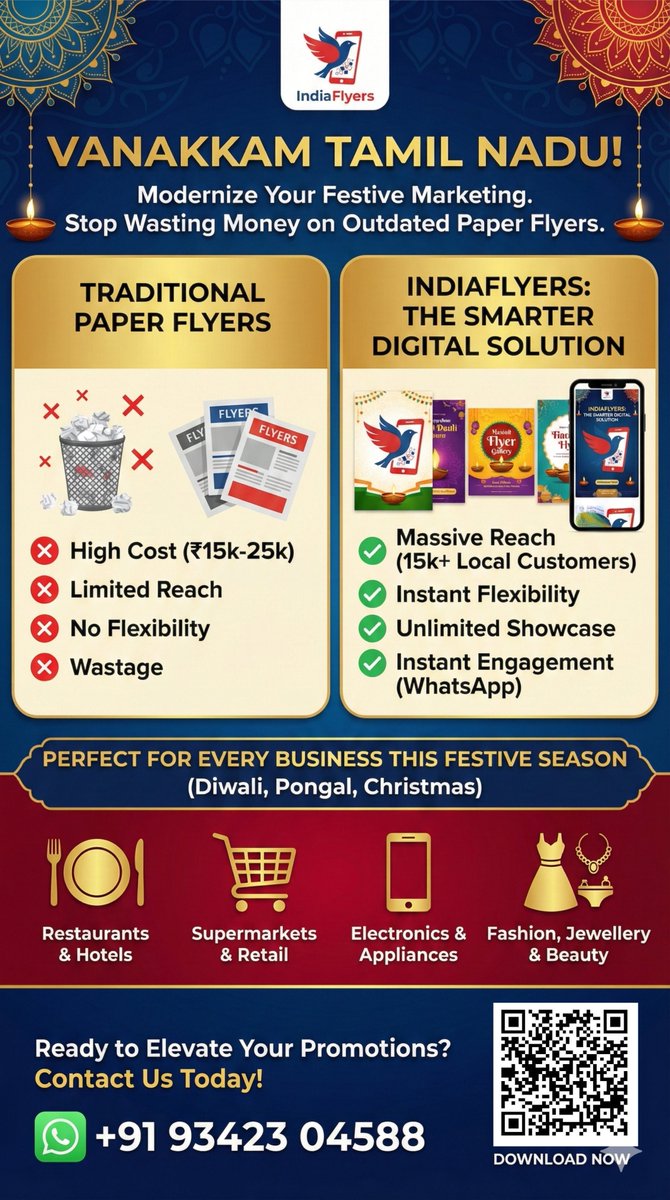 Indiaflyers's tweet photo. Download now https://t.co/QZwkUSgKcz
IndiaFlyers is your all-in-one offers app to discover nearby shopping deals. Get supermarket offers, fashion sales, restaurant discounts, electronics deals and coupons from local stores — updated daily. Save time, save money, shop smarter. https://t.co/eevOYbU9Mk