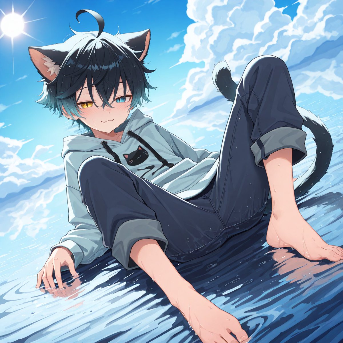 Post by ねこみゃ🐾あおと🐈‍⬛ on X: 水面鏡