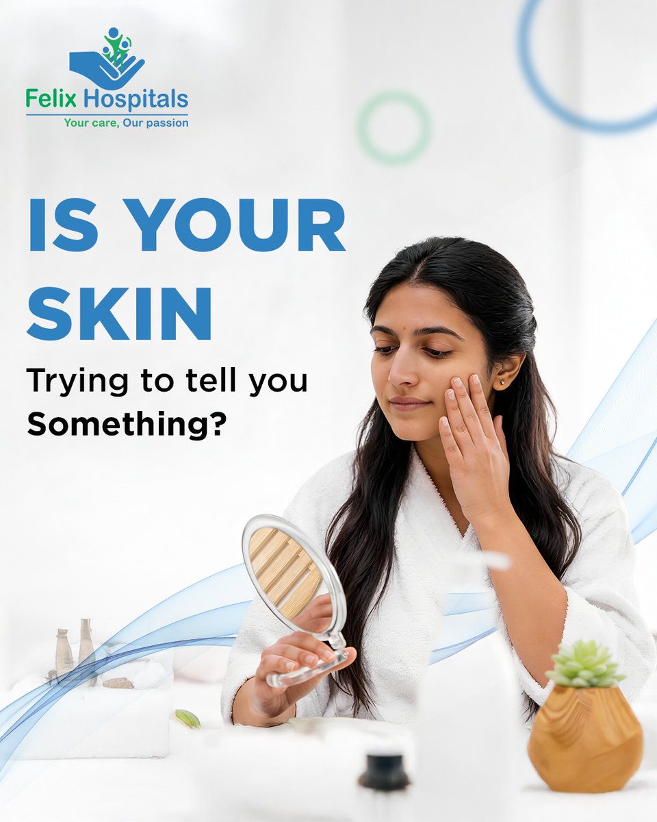 WellnessFelix's tweet image. That daily habit—whether it’s using harsh soaps, wearing tight clothes, or skipping moisturizer—might be silently irritating your skin.
With the right care and timely guidance, your skin can calm down and stay healthy.

#MoisturizeDaily #FelixHospitals #GlowFromWithin #Wellness